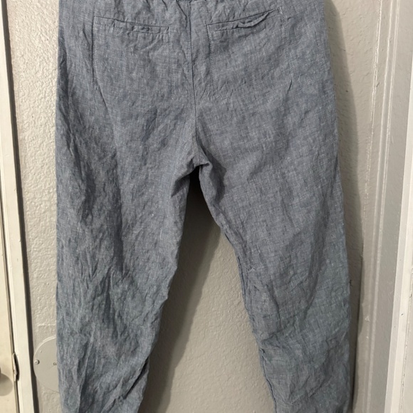 Athleta‎ Retreat Linen Joggers | Size 6 | Light Blue Chambray - Picture 6 of 8